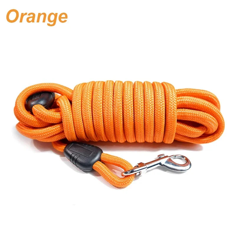 Heavy-Duty Nylon Recall Leash — Agility & Long-Line Training for Medium to Large Dogs