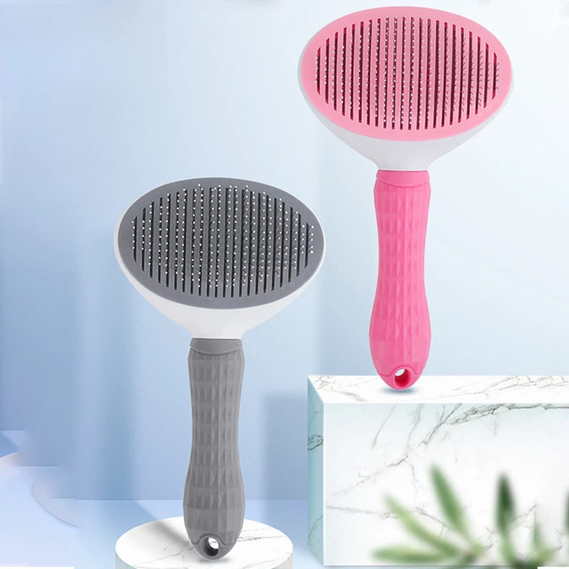 Wooden Handle Slicker Brush — Professional Deshedding Brush for Dogs & Cats