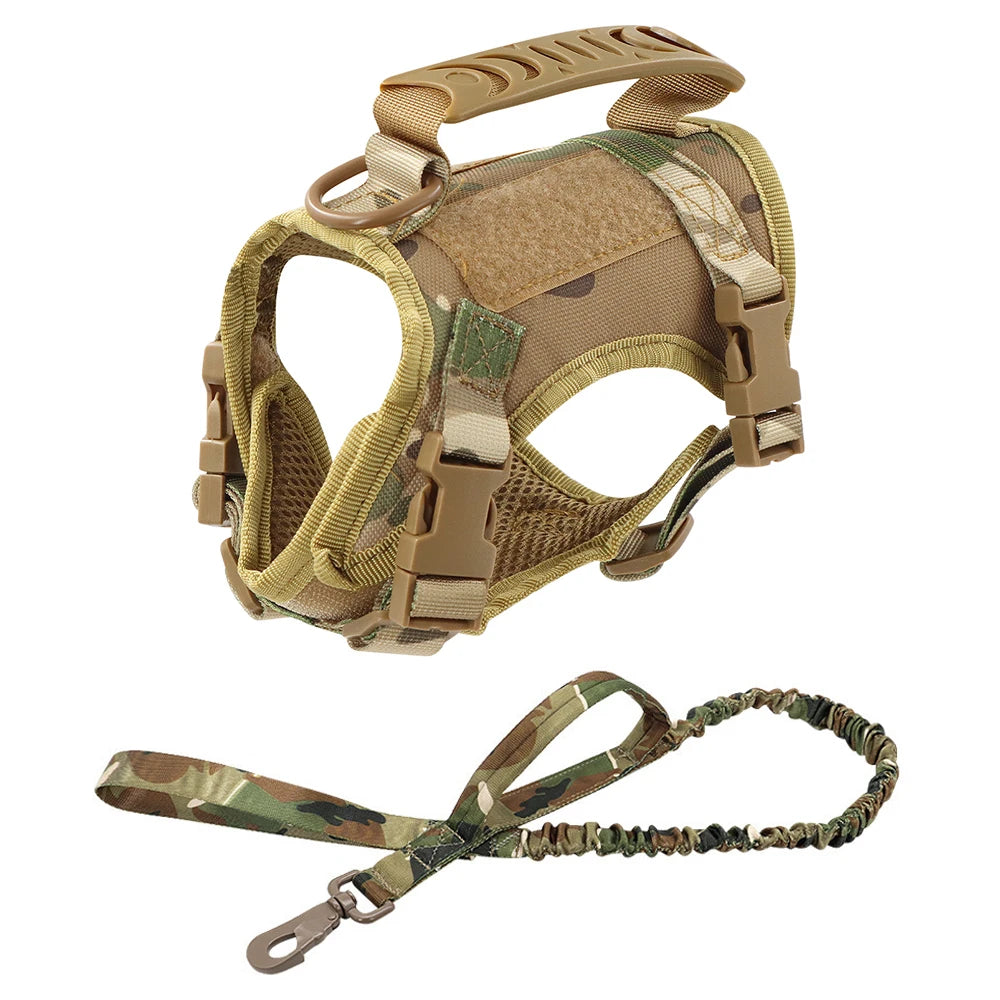 Tactical Cat & Dog Harness — Escape-Proof Vest with Control Handle