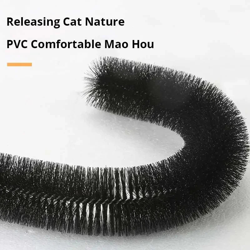 Arch Cat Scratcher & Self-Groomer — Wall-Mounted Massage Board with Brush