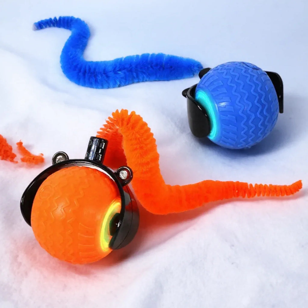 LED Obstacle-Avoidance Cat Ball — 360° Automatic Rotating Teaser Toy