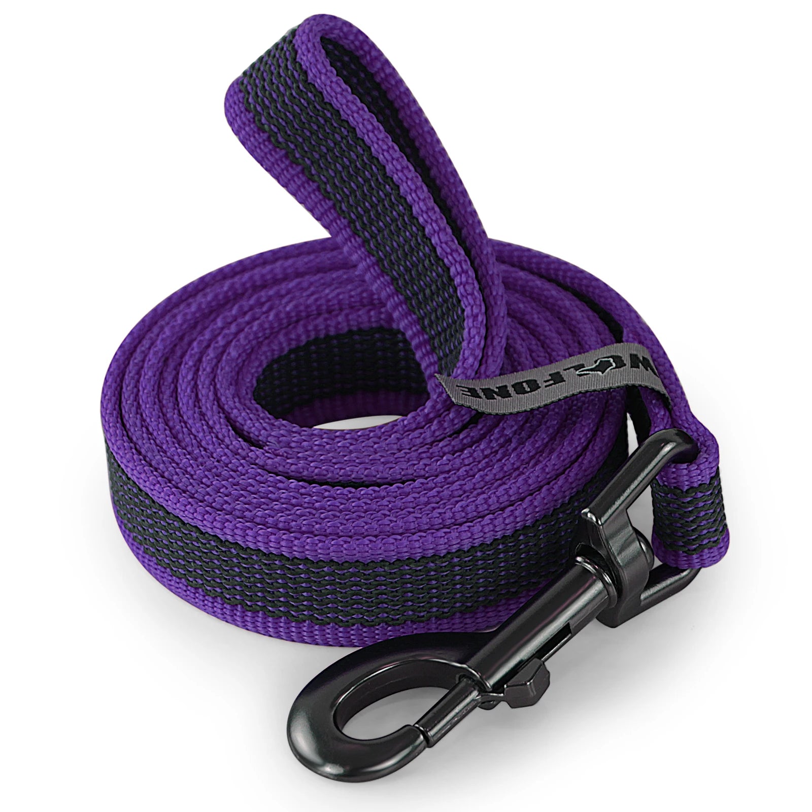 Latex-Silk Dual-Color Training Leash — Multiple Lengths from 1.5m to 15m