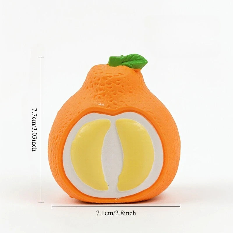 Latex Fruit Chew Toy — Squeaky Bite-Resistant Toy for Puppies & Small Dogs