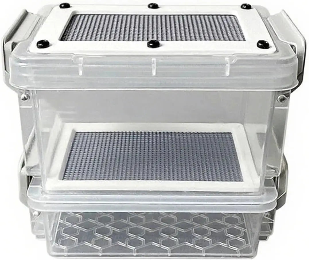Acrylic Reptile Feeding Box — Clear Feeder Storage for Lizards & Chameleons