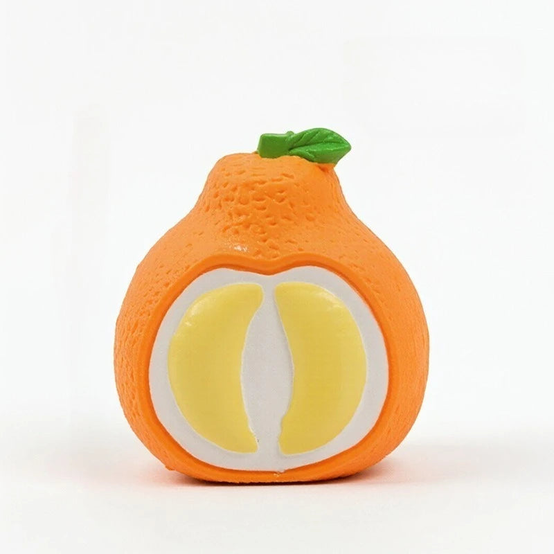 Latex Fruit Chew Toy — Squeaky Bite-Resistant Toy for Puppies & Small Dogs