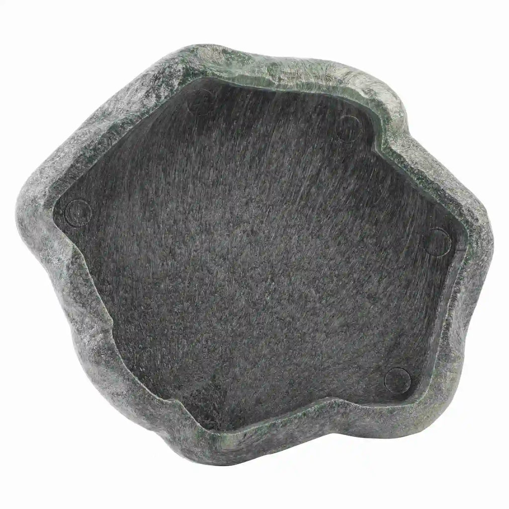 Reptile Rock Feeder Bowl — ABS Resin Food & Water Dish for Tortoises & Lizards