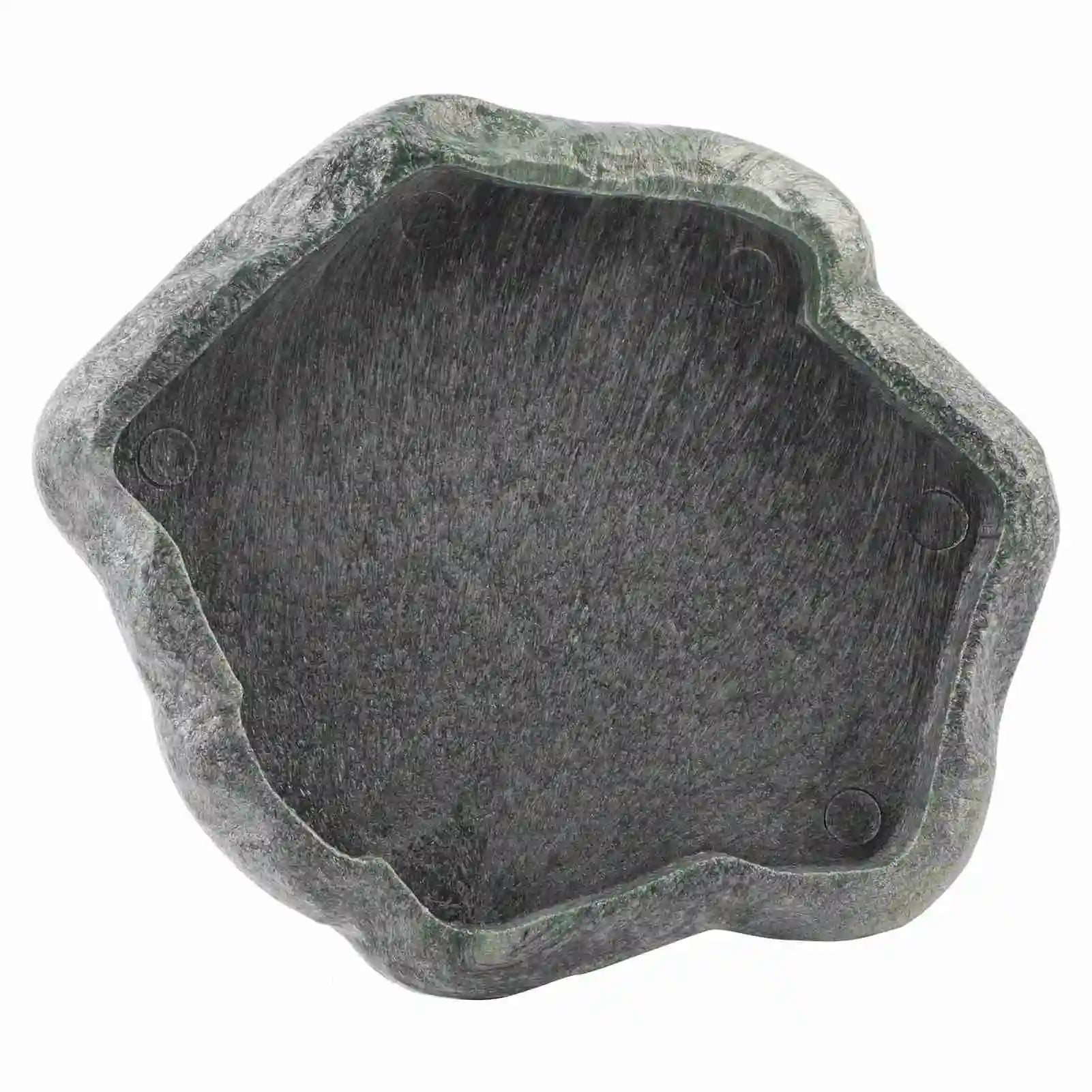 Reptile Rock Feeder Bowl — ABS Resin Food & Water Dish for Tortoises & Lizards