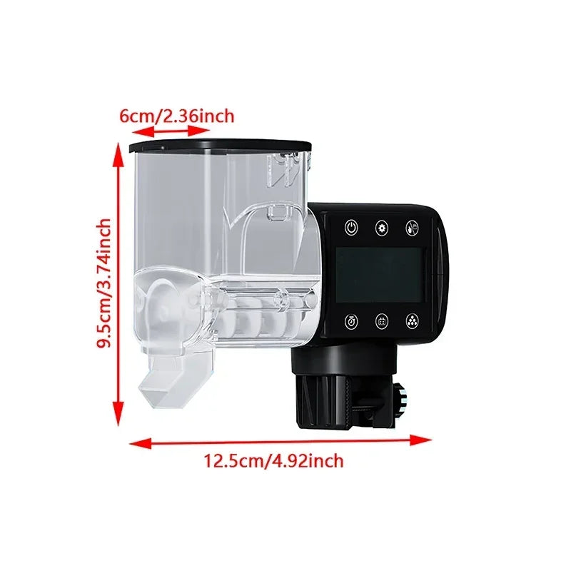 Digital WiFi Aquarium Fish Feeder — Programmable Timer with Remote Control