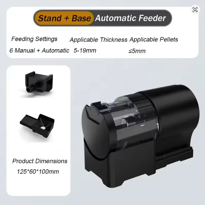 Programmable Aquarium Fish Feeder — Battery-Operated Timer, 100ml Capacity