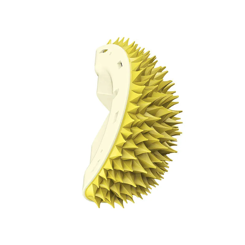 Self-Grooming Cat Scratcher Brush — Wall-Mounted Massage Comb for Shedding