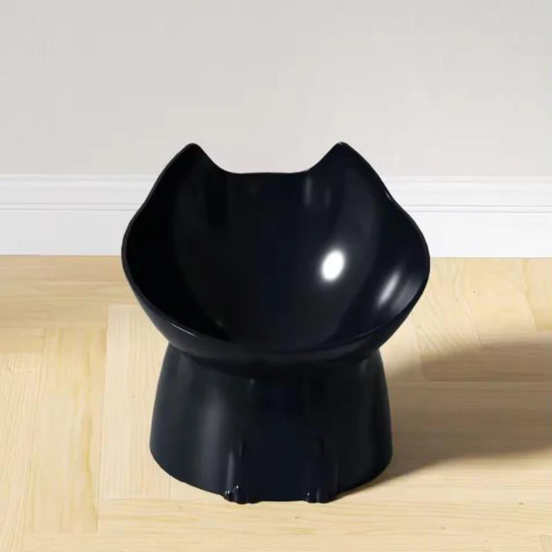 Anti-Tip Raised Cat Bowl — Ear-Protecting Design for Flat-Faced Cats