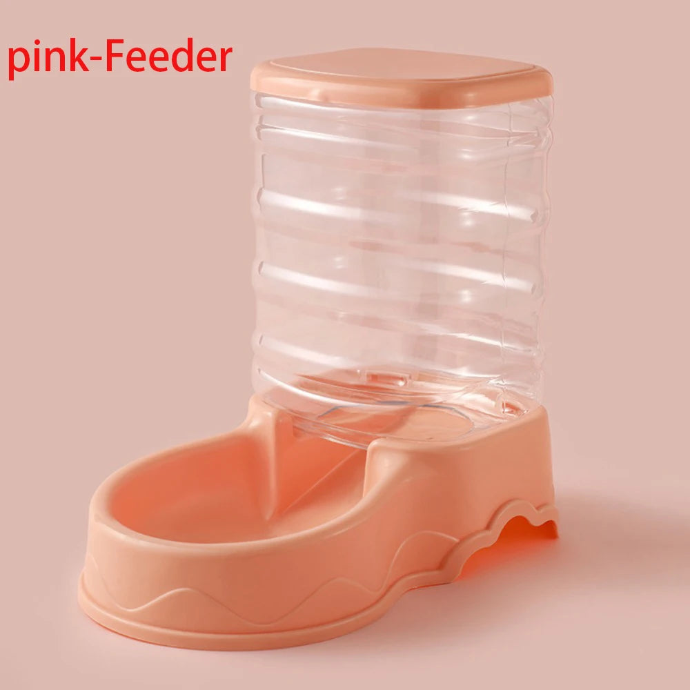3.8L Automatic Pet Feeder & Water Dispenser — Gravity Bowl for Cats & Dogs