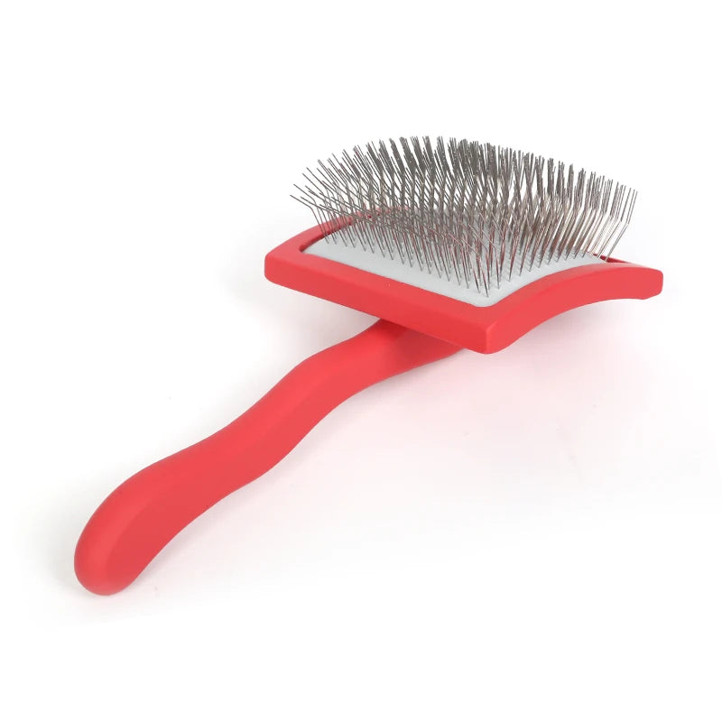 Wooden Handle Slicker Brush — Professional Deshedding Brush for Dogs & Cats