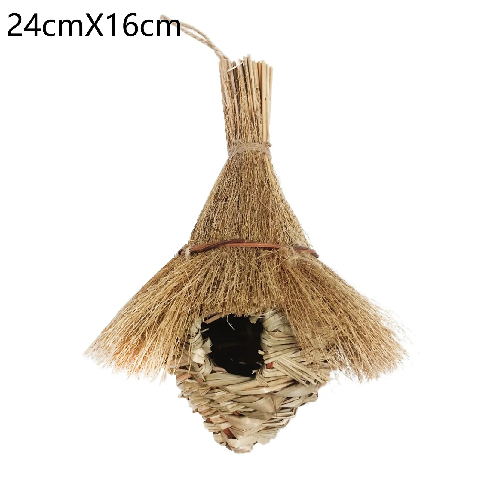 Coconut Bird Nest House — Wood Hanging Breeding Nest for Parrots & Lovebirds