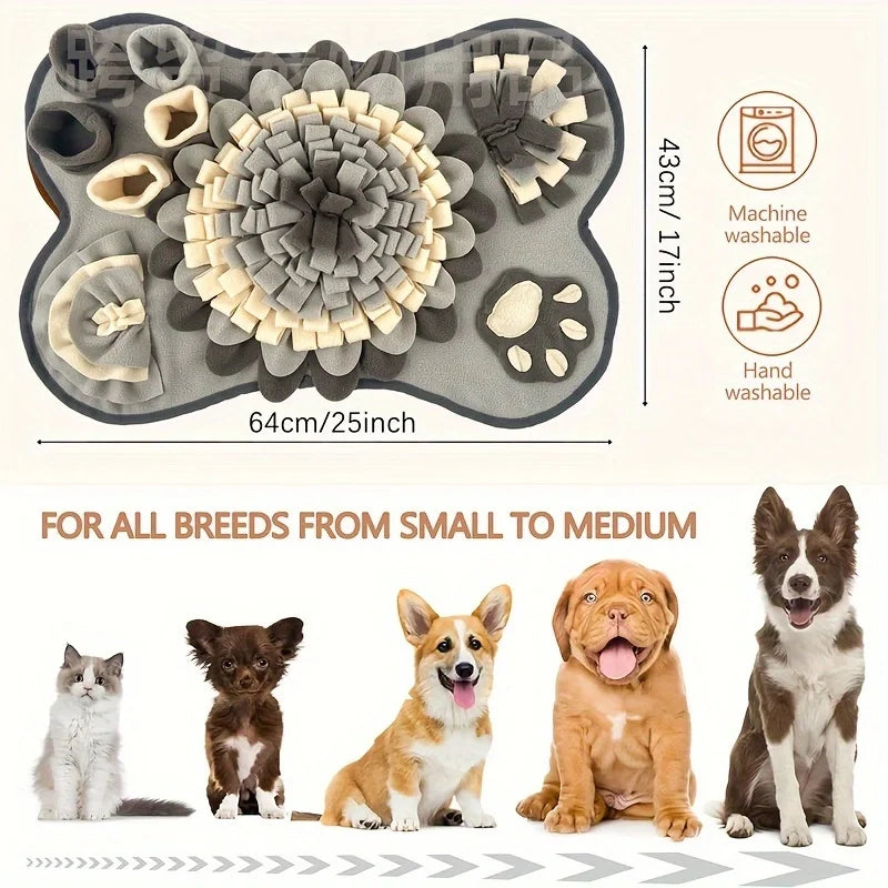 Dog Sniffing Mat — Foraging Slow Feeder Training Mat