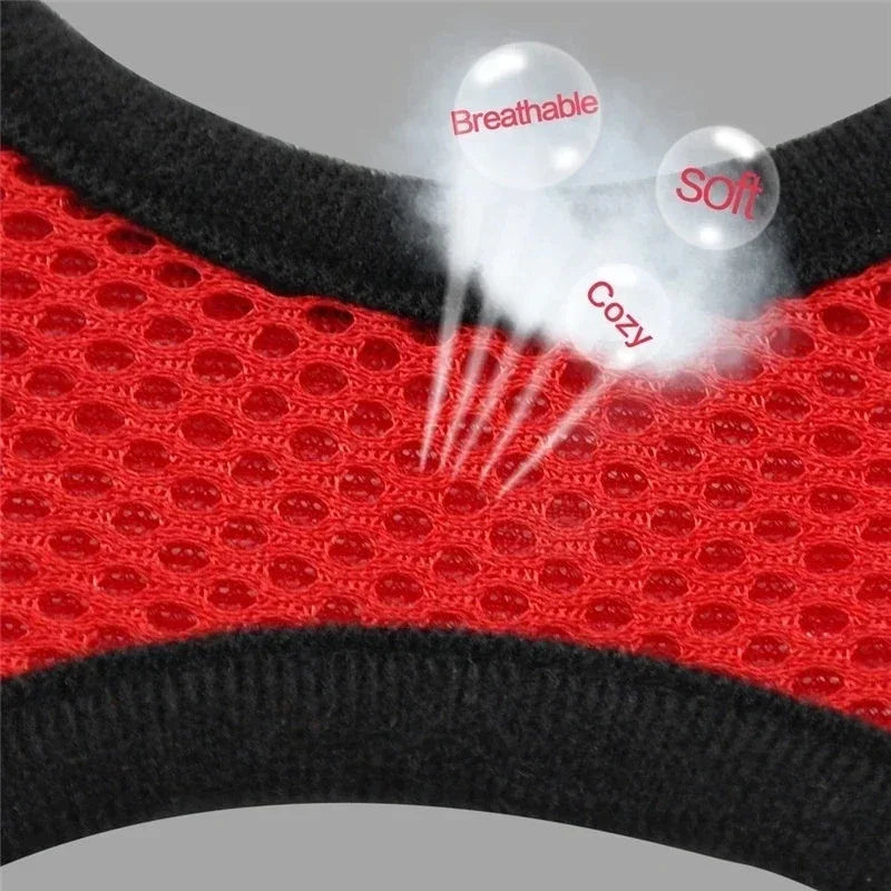 Adjustable Mesh Cat & Dog Harness — Breakaway Walking Vest with Quick Release