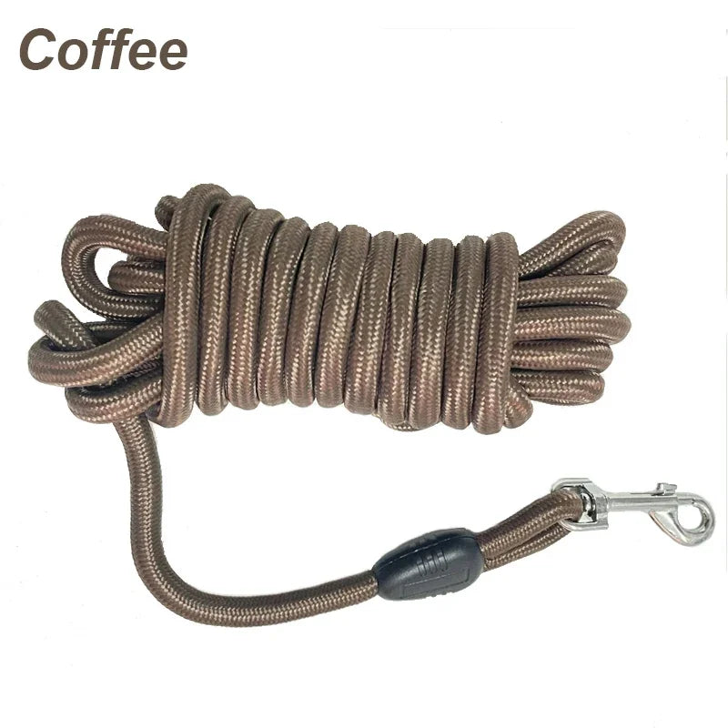Heavy-Duty Nylon Recall Leash — Agility & Long-Line Training for Medium to Large Dogs