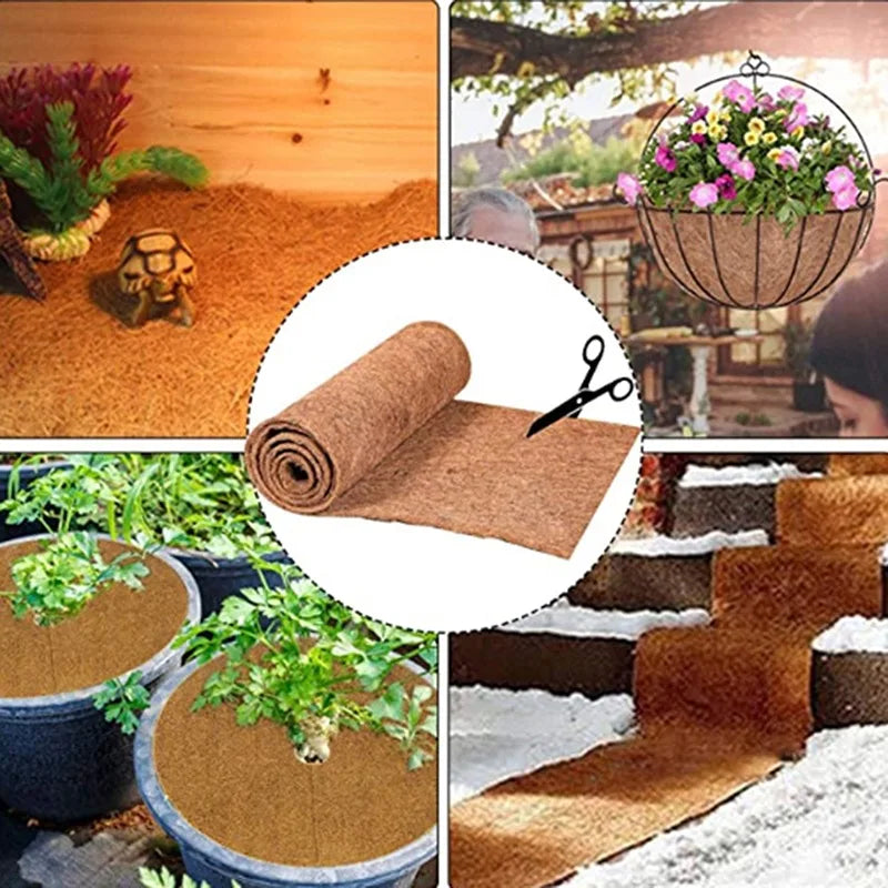 Coconut Fiber Reptile Carpet — Natural Coir Terrarium Liner for Tortoises & Lizards