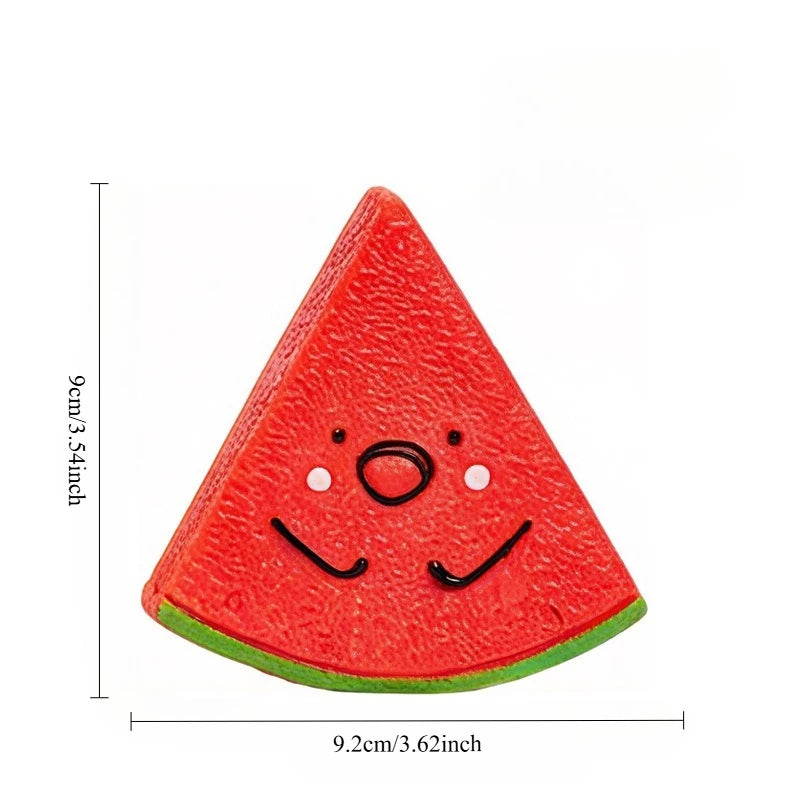 Latex Fruit Chew Toy — Squeaky Bite-Resistant Toy for Puppies & Small Dogs
