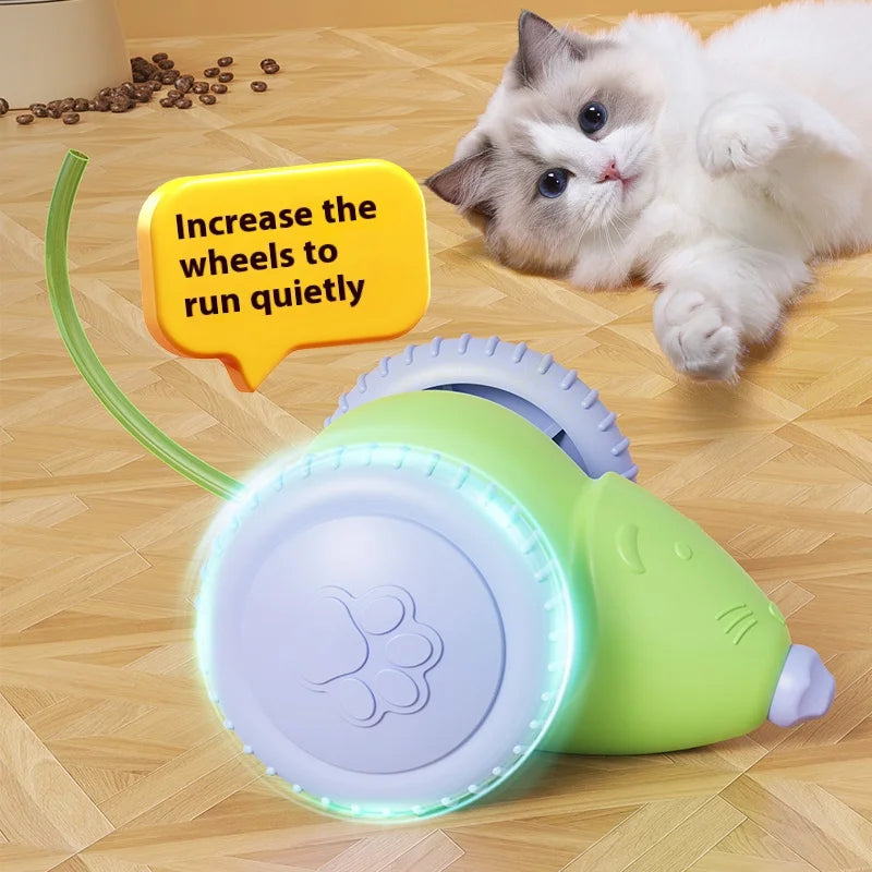 Electric Mouse Car Cat Toy — Rechargeable Automatic Teaser with Obstacle Avoidance