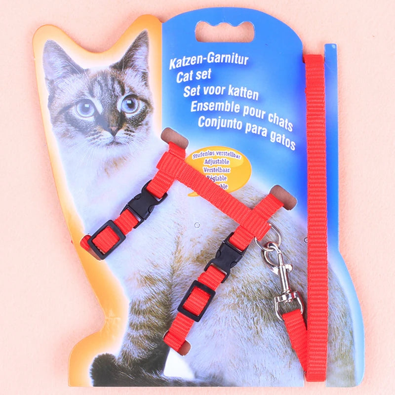 Cat Chest Harness Leash — Lightweight Chain-Style Lead for Cats
