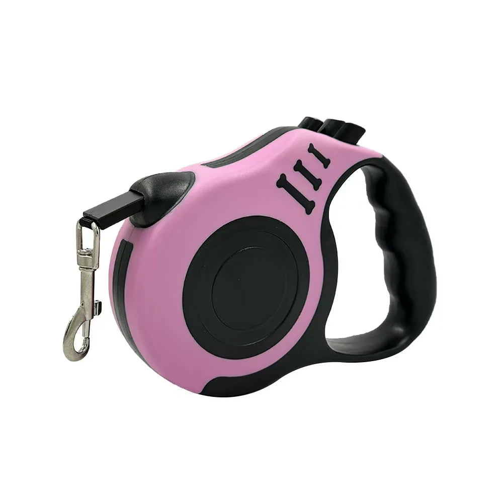 Retractable Nylon Dog Leash — Durable Traction Rope for Outdoor Walking & Hiking