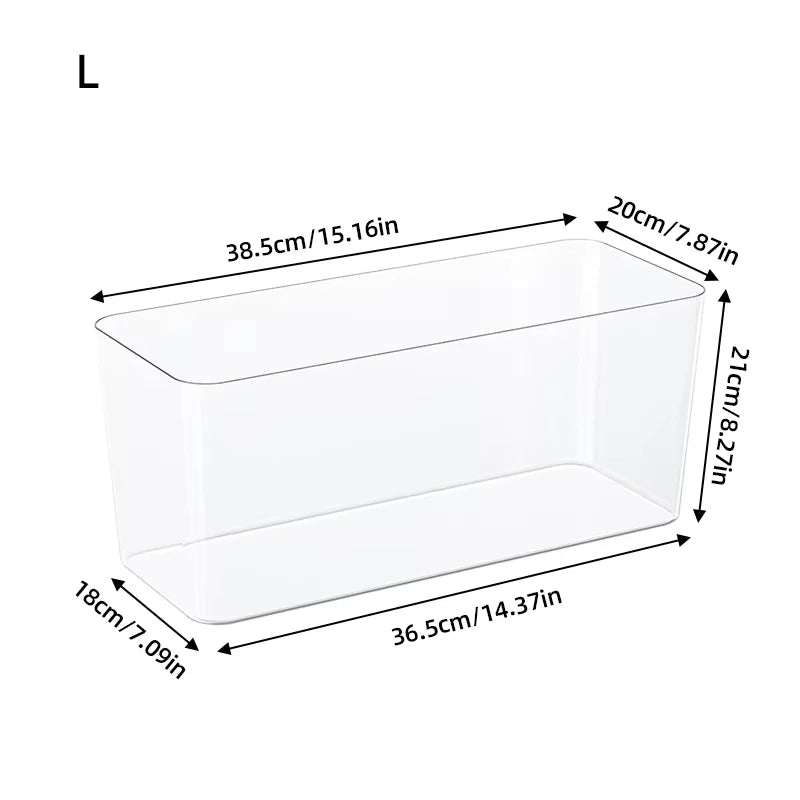Trapezoidal Fish Tank — Transparent Tabletop Aquarium for Office & Home