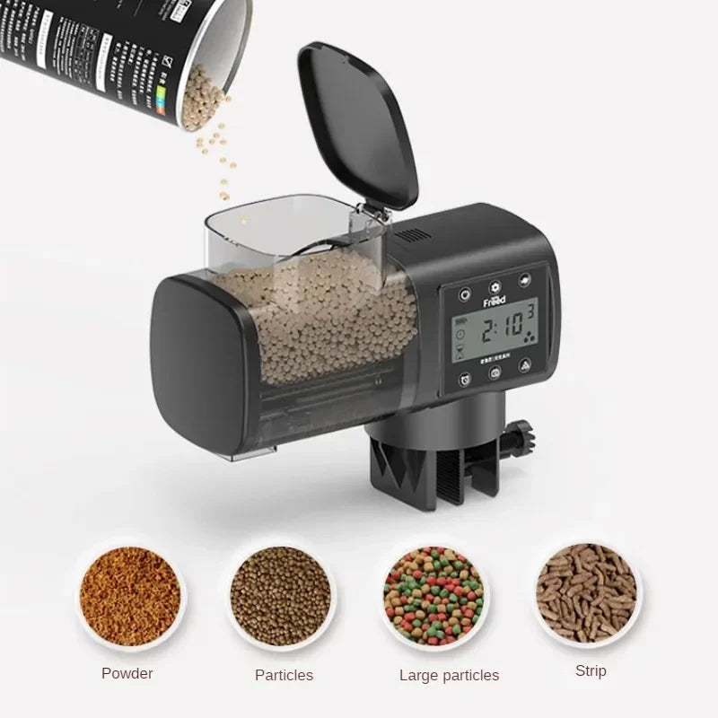 Digital WiFi Aquarium Fish Feeder — Programmable Timer with Remote Control