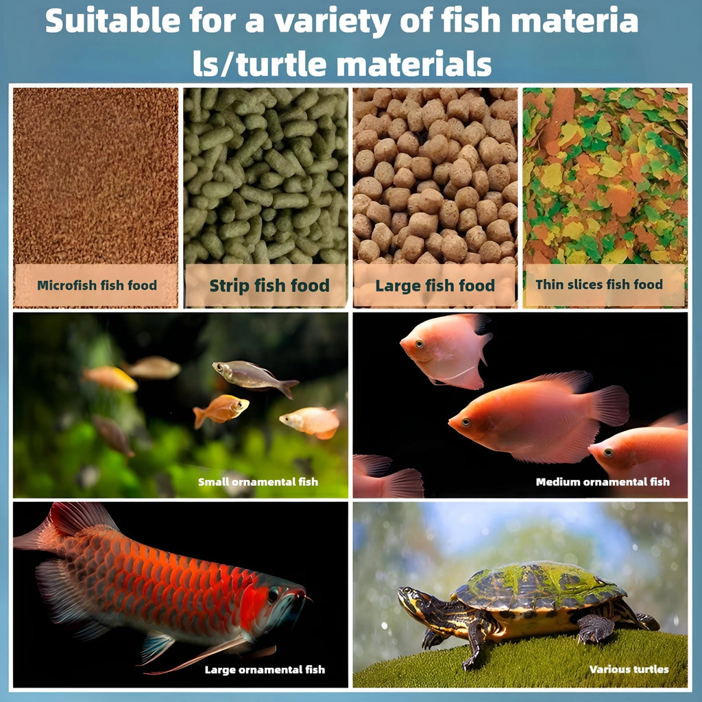 Intelligent Aquarium Fish Feeder — 4-Speed Timer for Fish & Turtles