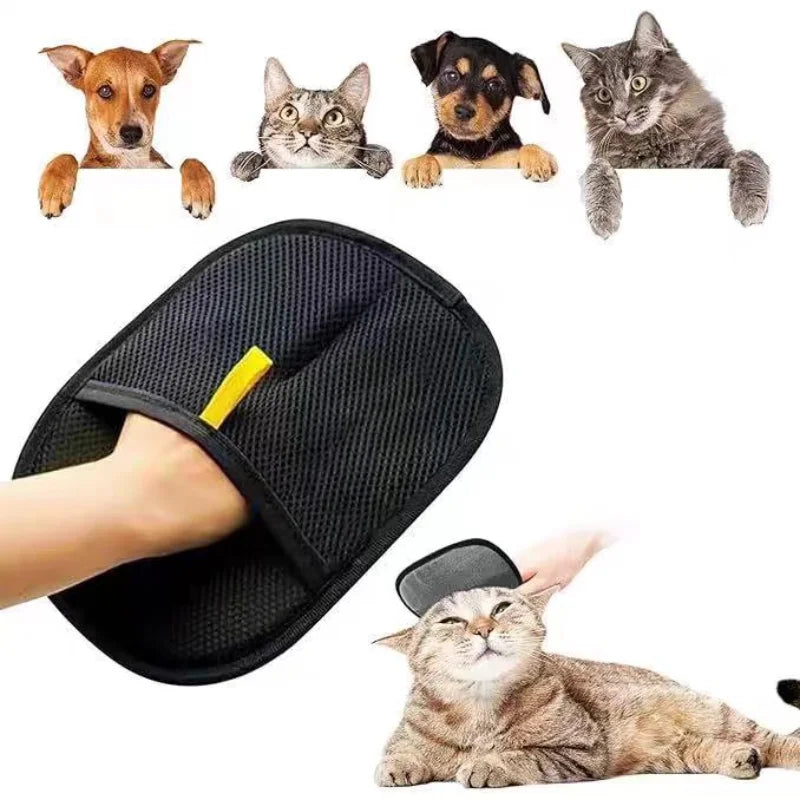 Double-Sided Pet Hair Cleaning Gloves — Deshedding Glove Set for Dogs & Cats