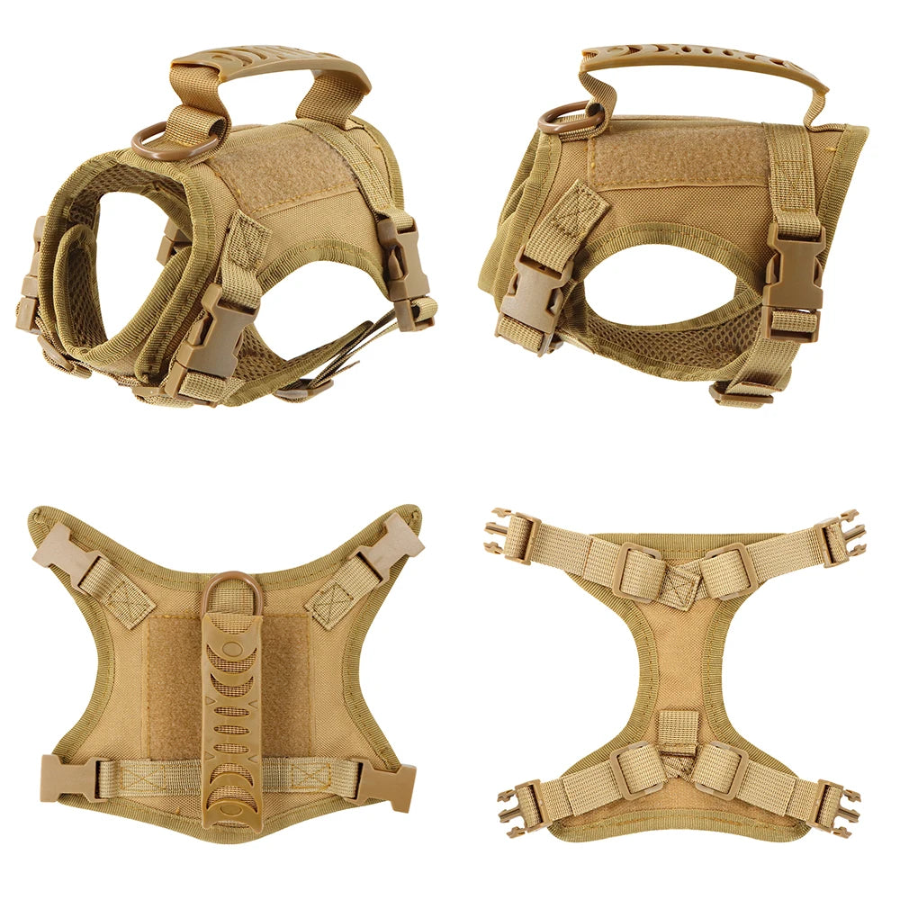 Tactical Cat & Dog Harness — Escape-Proof Vest with Control Handle