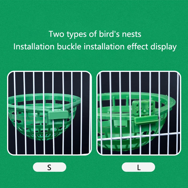 Canary Hatching Nest — Plastic Egg Nest Pan for Bird Cages, Breeding Supplies