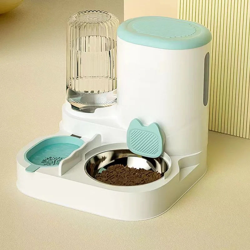 Automatic Cat & Dog Feeding Station — Integrated Bowl & Water Dispenser