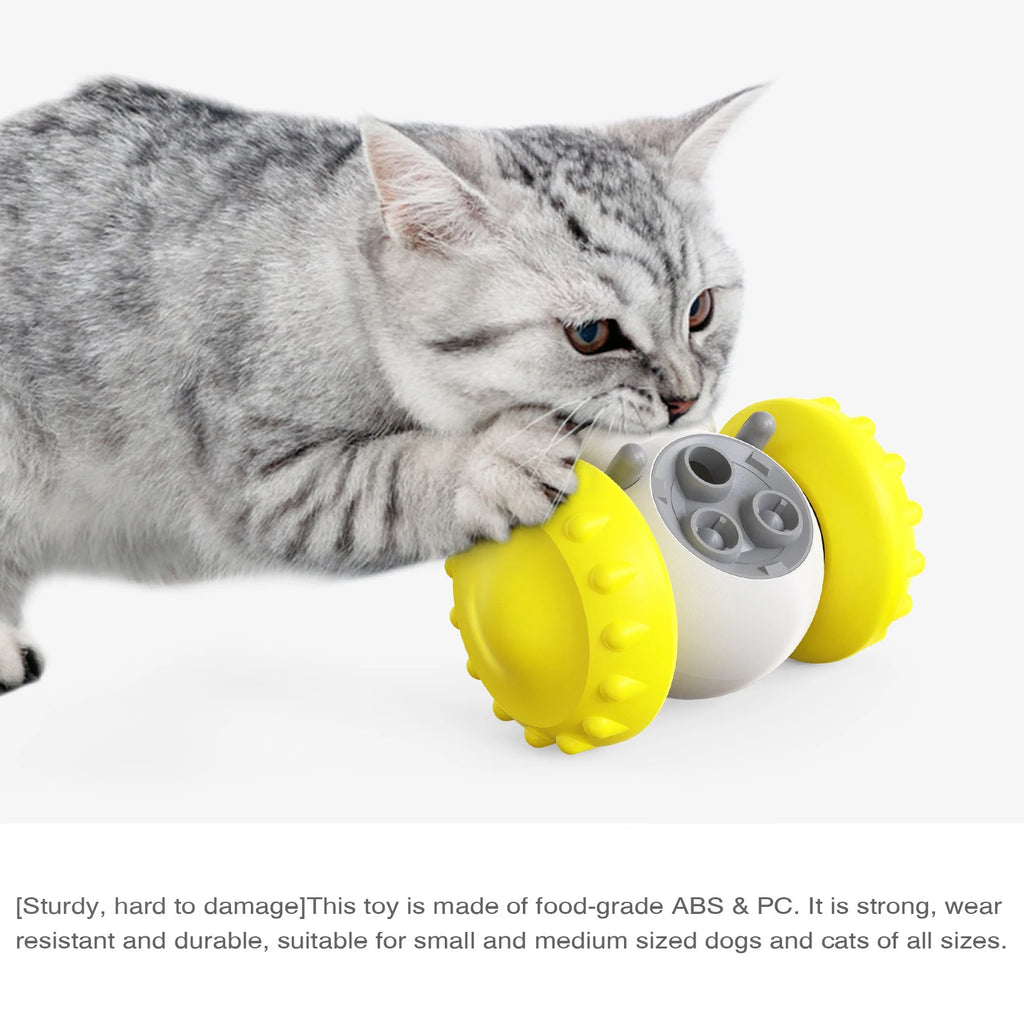 Balance Car Slow Feeder Toy — Gravity Treat Dispenser for Dogs & Cats