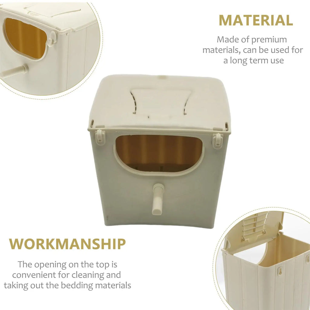 Hanging Bird Breeding Box — Wooden Nest House for Budgerigars & Cockatiels