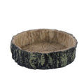 Resin Reptile Feeder Bowl — Rock-Style Food & Water Dish for Turtles & Lizards