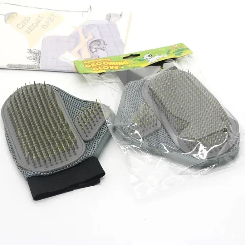 Gentle Deshedding Glove — Soft Hair Removal Glove for Cats & Dogs