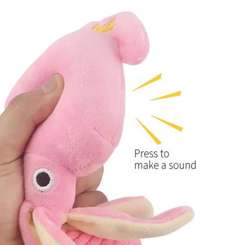 Cotton Rope Octopus Toy — Sound-Emitting Chew Toy for Dogs & Cats