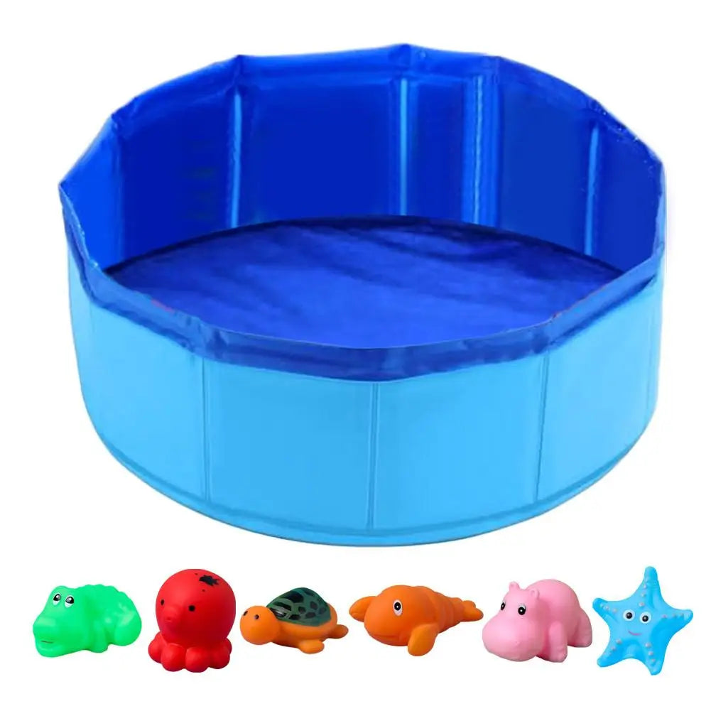 Foldable Pet Splash Pool — Interactive Water Play Toy for Dogs & Cats