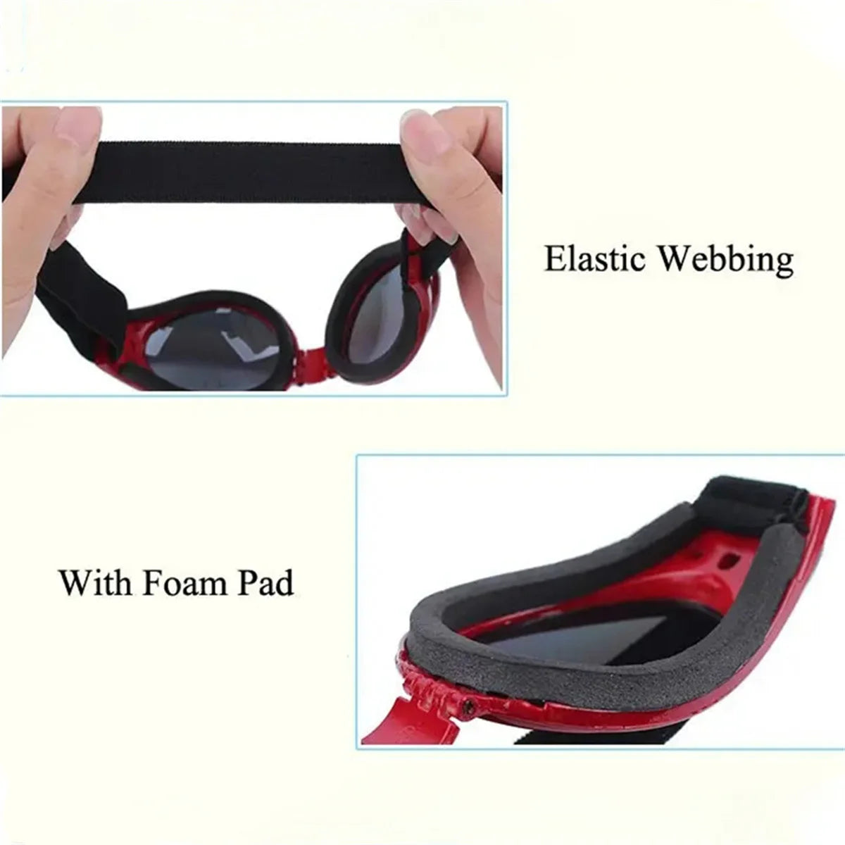 Adjustable Dog Goggles — UV Protection Sunglasses for Outdoor Dogs