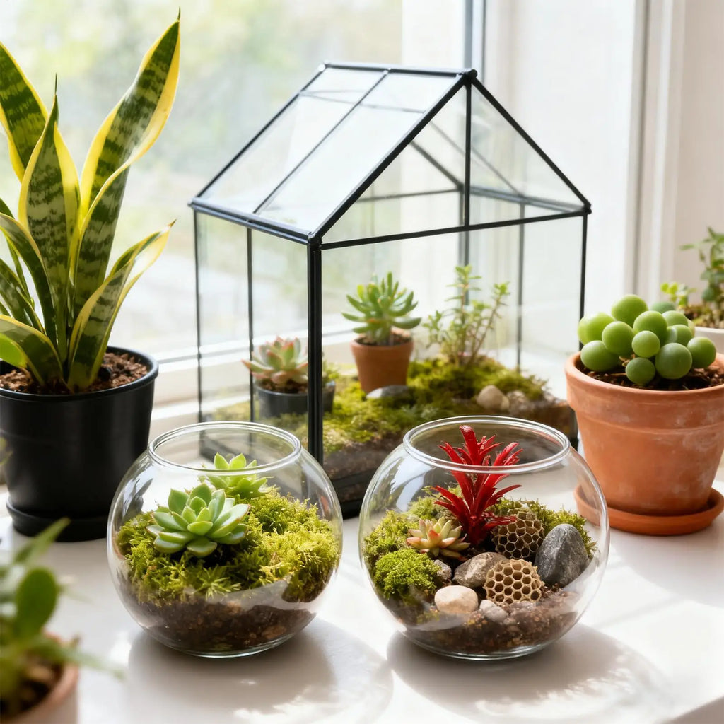 Fish Bowl Vase — Clear Shatter-Resistant Aquarium Accessory & Table Centerpiece