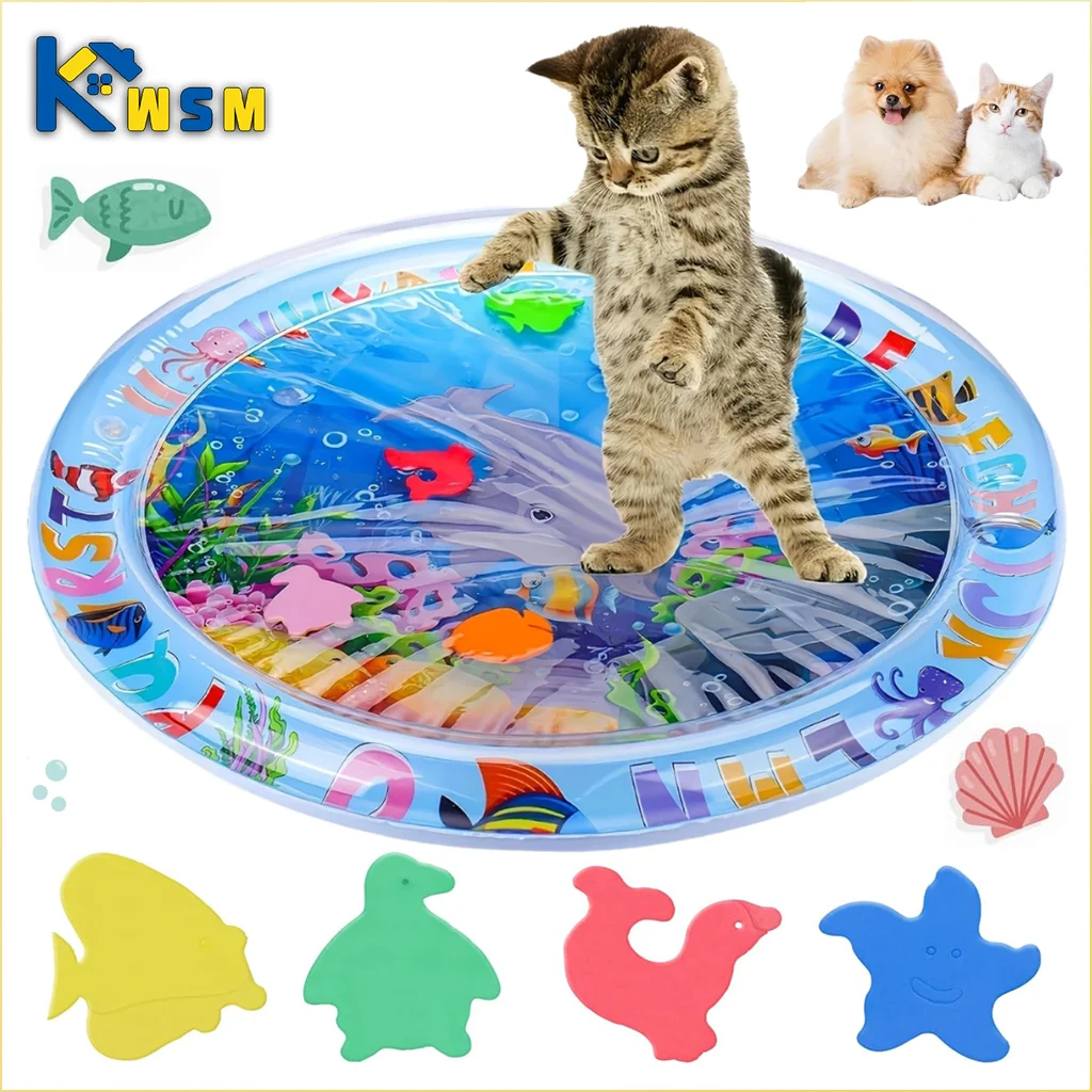 Water Sensory Play Mat — Cooling Interactive Pad for Cats & Dogs