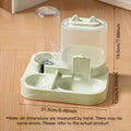 2-in-1 Large Pet Feeder & Water Dispenser — Dry-Wet Separation Bowl for Cats & Dogs