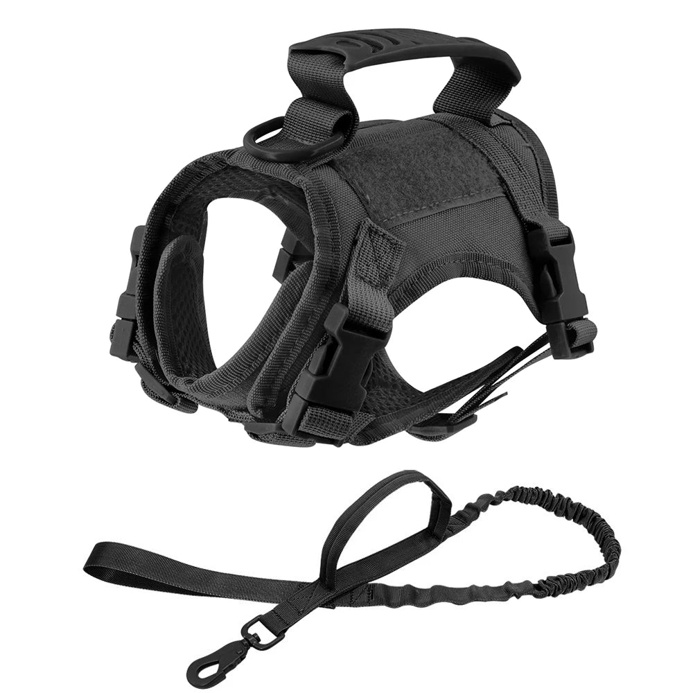Tactical Cat & Dog Harness — Escape-Proof Vest with Control Handle