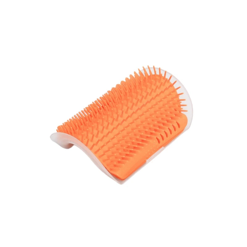 Self-Grooming Cat Scratcher Brush — Wall-Mounted Massage Comb for Shedding
