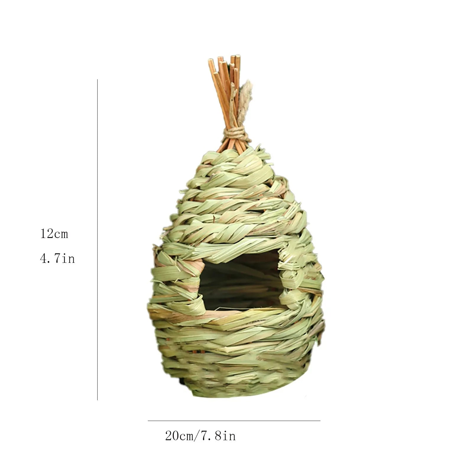 Coconut Bird Nest House — Wood Hanging Breeding Nest for Parrots & Lovebirds