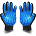2-Sided Pet Grooming Glove Set — Deshedding Brush & Bath Glove for Dogs, Cats & Rabbits