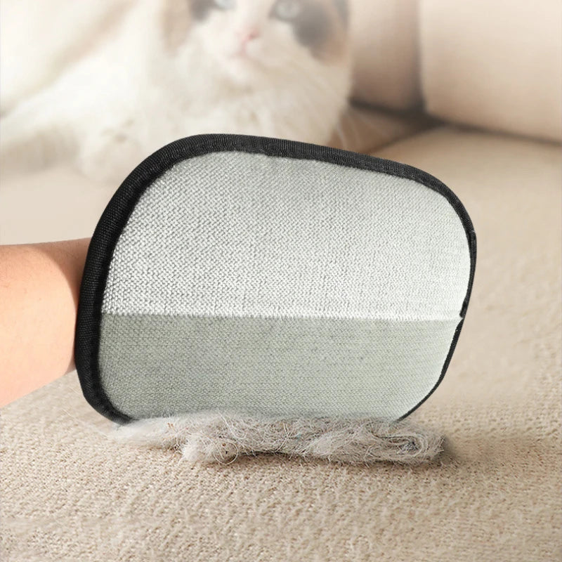 Pet Hair Removal Grooming Glove — Deshedding Glove for Dogs & Cats