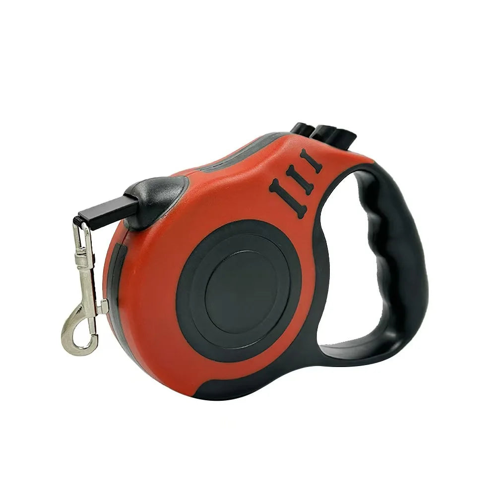 Retractable Nylon Dog Leash — Durable Traction Rope for Outdoor Walking & Hiking