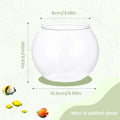 Fish Bowl Vase — Clear Shatter-Resistant Aquarium Accessory & Table Centerpiece